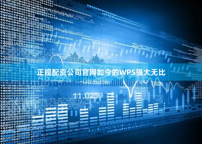 正规配资公司官网如今的WPS强大无比